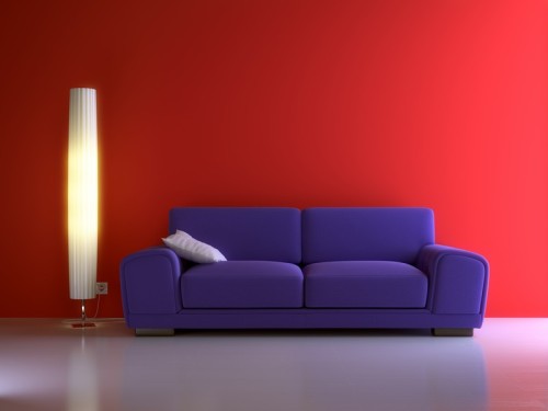 Červená barva v interiéru, zdroj: shutterstock.com
